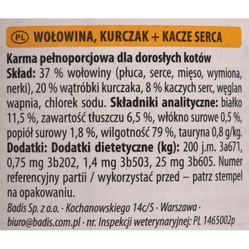 Märg kassitoit animonda Carny veiselihaga konservis 400 g — täiskasvanule, gluteenivaba, soja- ja suhkruvaba