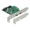 DeLOCK PCI Express x1 kaart 2 x USB USB-C™ emasporti