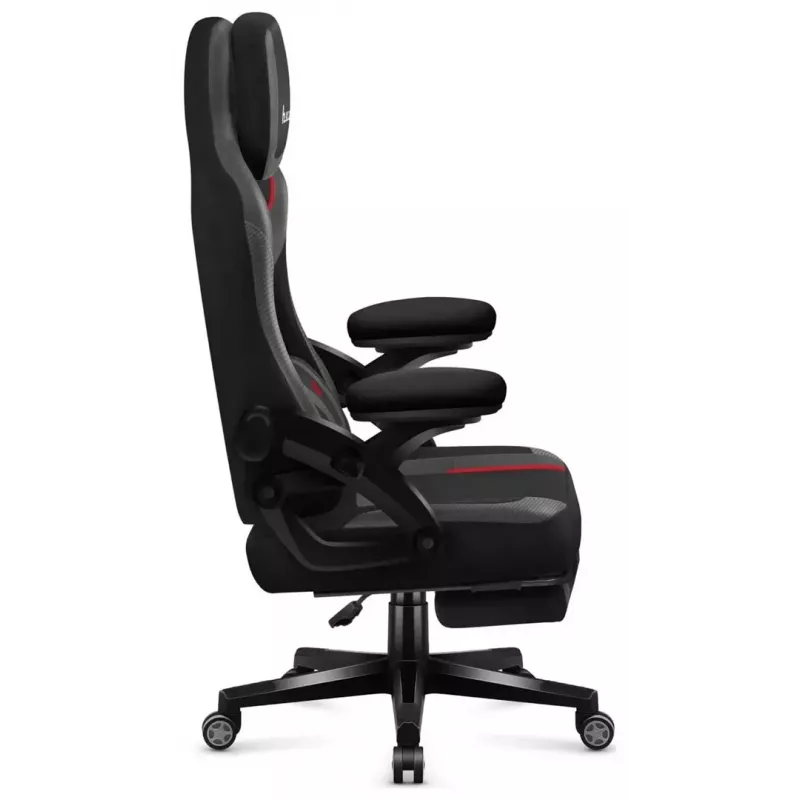 Mängutool huzaro Force 4.6 — ergonoomiline riidest iste, reguleeritav kõrgus ja kalle, nimmetugi, max 130 kg, istme laius 41 cm