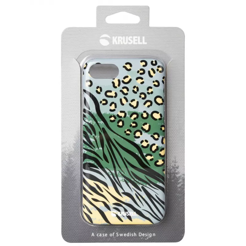 Kaitsev telefonikott Krusell Cover Limited Apple iPhone 8/7 jaoks — metsik roheline