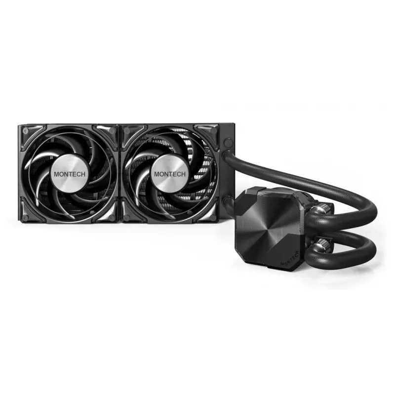 Montech HyperFlow Silent 240 protsessor Kõik-ühes vedelikjahuti 12 cm Must 1 tk