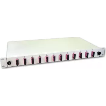 Lightwin LWL Splice Box, 24 Fibres, 12x DSC Multimode, 50/125µm OM4 Pigtail Splice Boxes (SPBOX 24G50 OM4 DSC)