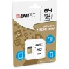 EMTEC Gold+ - Mälu kaart (SD-adapter kaasas) - 64GB - Class 10 - microSD - Kuld (ECMSDM64GXC10GP)