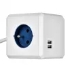 Allocacoc 2402BL/FREUPC pikendusjuhe 1,5 m 4 AC-pistikupesa Siseruumides Sinine, Valge