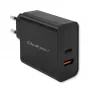 Qoltec 52380 Super Quick PD laadija | 1xUSB-C | 1xUSB | 65W | 5-20V | 1,5-3,25A | Must