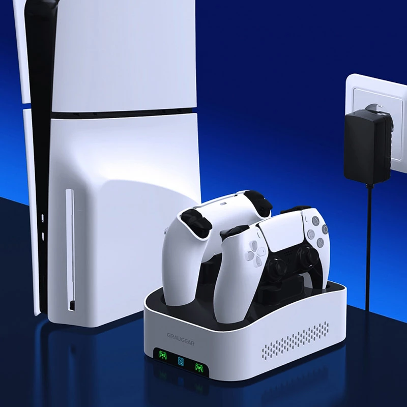 GrauGear G-3506-CG 3,5-tolline väline mängukõvaketas 4TB koos PS5 kontrolleri laadimisalusega