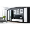 Cama suletud Kapp VIGO '180' 180/40/30 sonoma tamm/valge läikiv