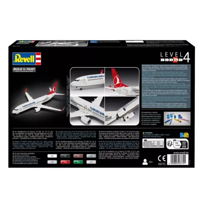 Plastmudellennuk REVELL Boeing 737-800 Turkish Air mõõtkavas 1:144