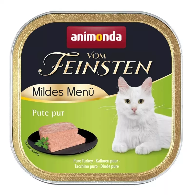 Märgtoit kassidele animonda Vom Feinsten Mildes Menu Türgi 100 g kotike, monoproteiin, täiskasvanud, 81% niiskust