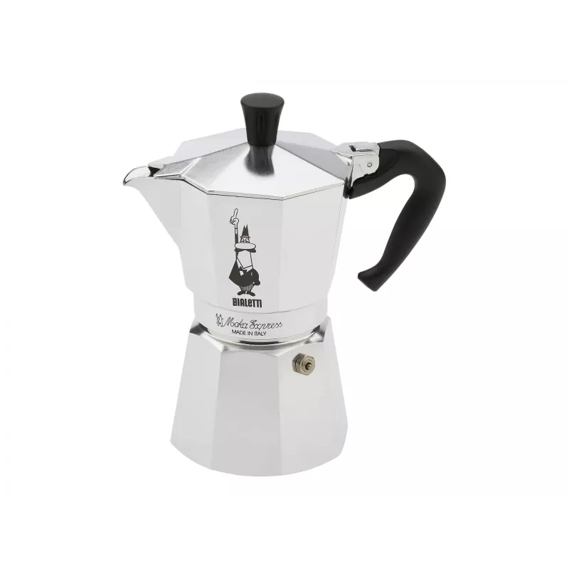 Bialetti Moka Express Moka pott 0,3 L Alumiinium, Must
