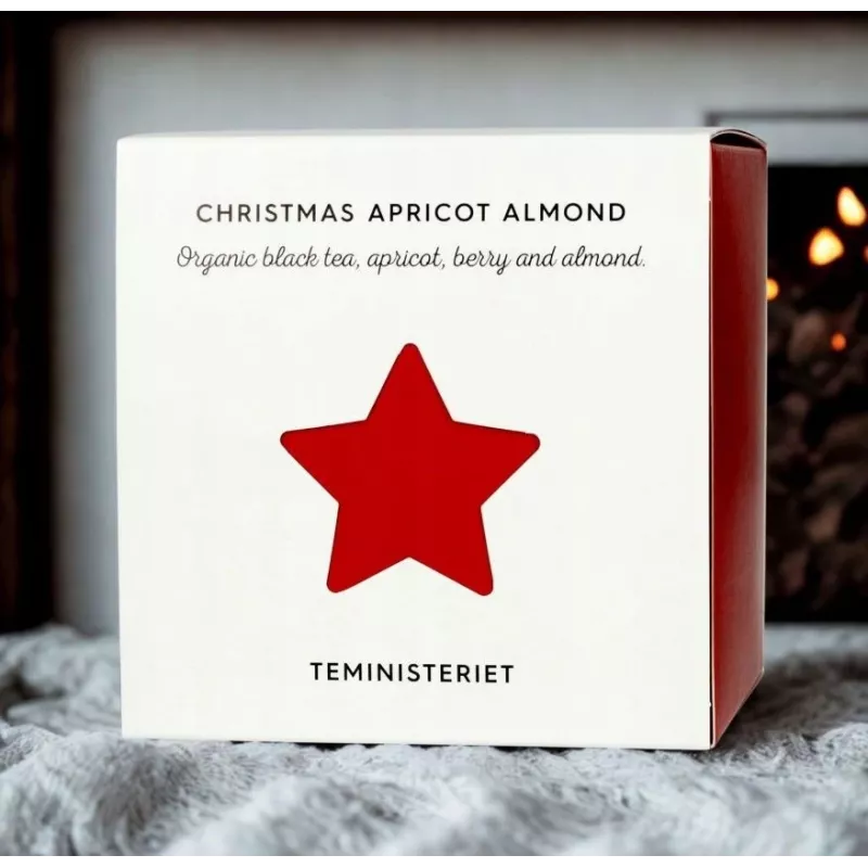 Christmas Fireside lahtine must tee 100g - Teministeriet