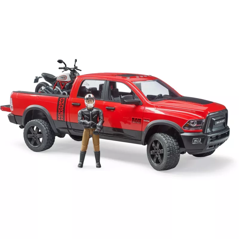 Dodge RAM 2500 Power Wagon koos haagise ja mootorrattaga Ducati 02502 BRUDER