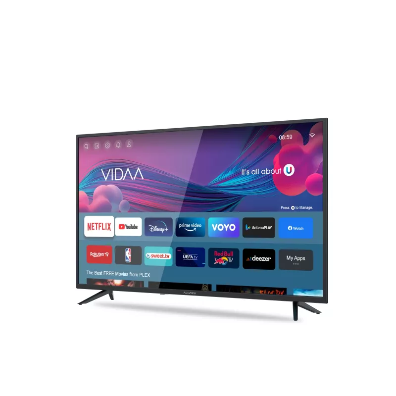 Televiisor Allview 43iPlay6000-F, 108 cm, Smart TV, FullHD, LED, Energiaklass E, Must