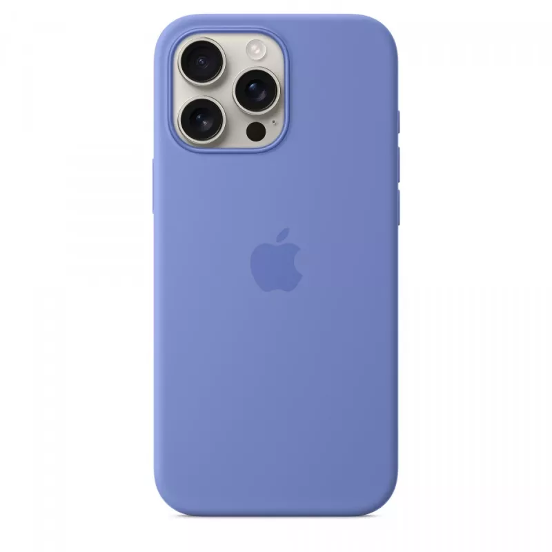 iPhone 16 Pro Max silikoonümbris MagSafe'iga - rukkilillesinine