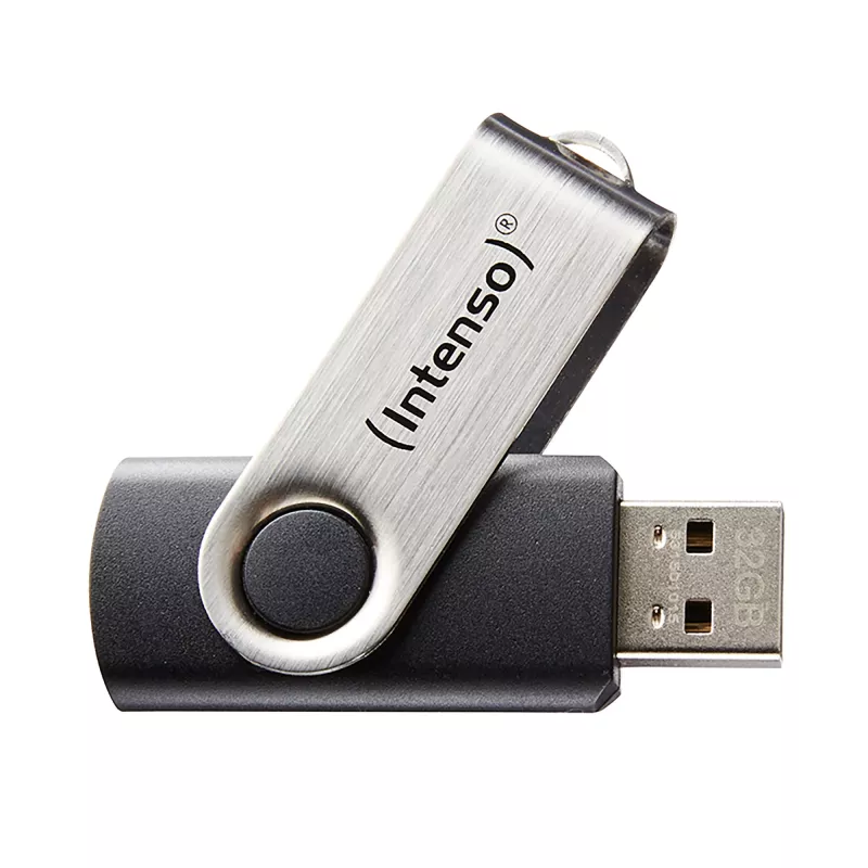 USB-mälupulk Intenso 32 GB USB Type-A 2.0 must hõbedane