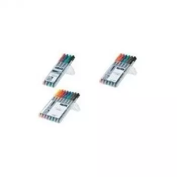 Marker Staedtler 316 WP4 Must Sinine Roheline Punane
