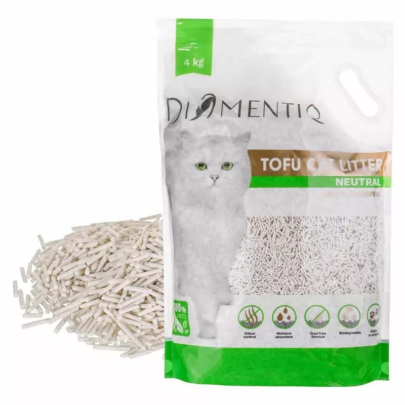 DIAMENTIQ Tofu Neutral Ultra klompuv - taimne allapanu - 4kg