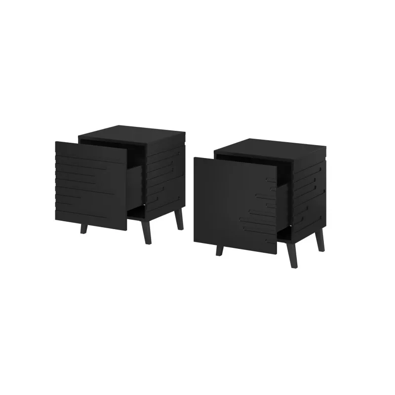 Öökapp cama meble NOVA 44x40x52 cm matt must — 1 sahtel, 16 mm raam