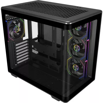 Elite 600 ARGB, tornkorpus must, karastatud klaas x 2