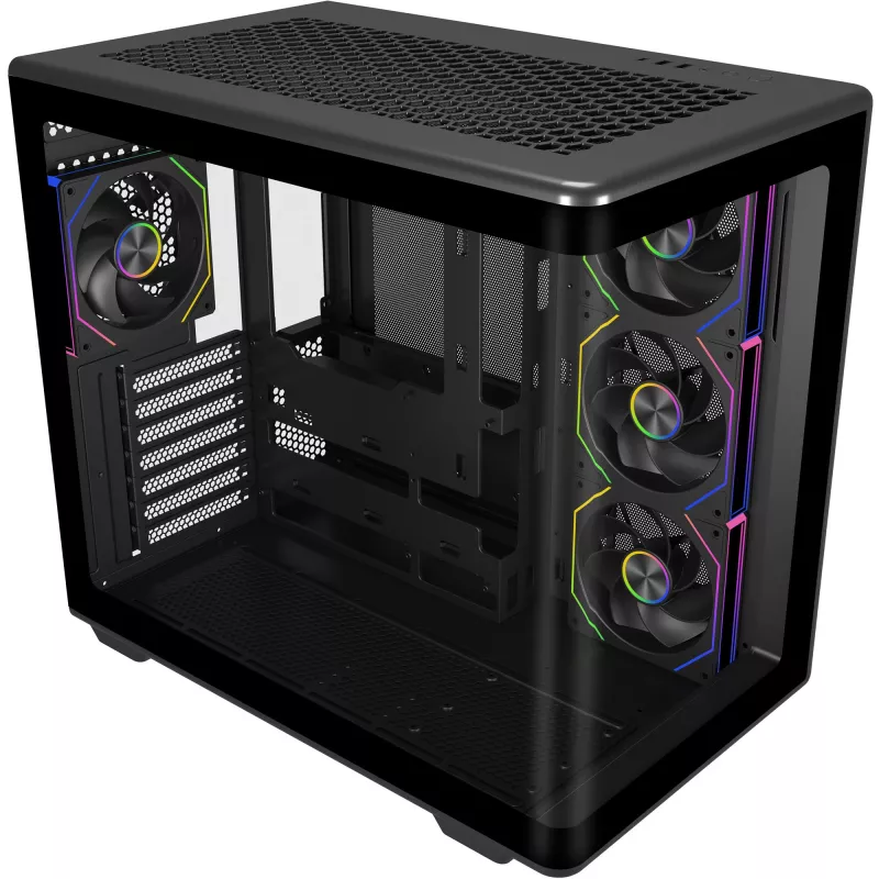Elite 600 ARGB, tornkorpus must, karastatud klaas x 2