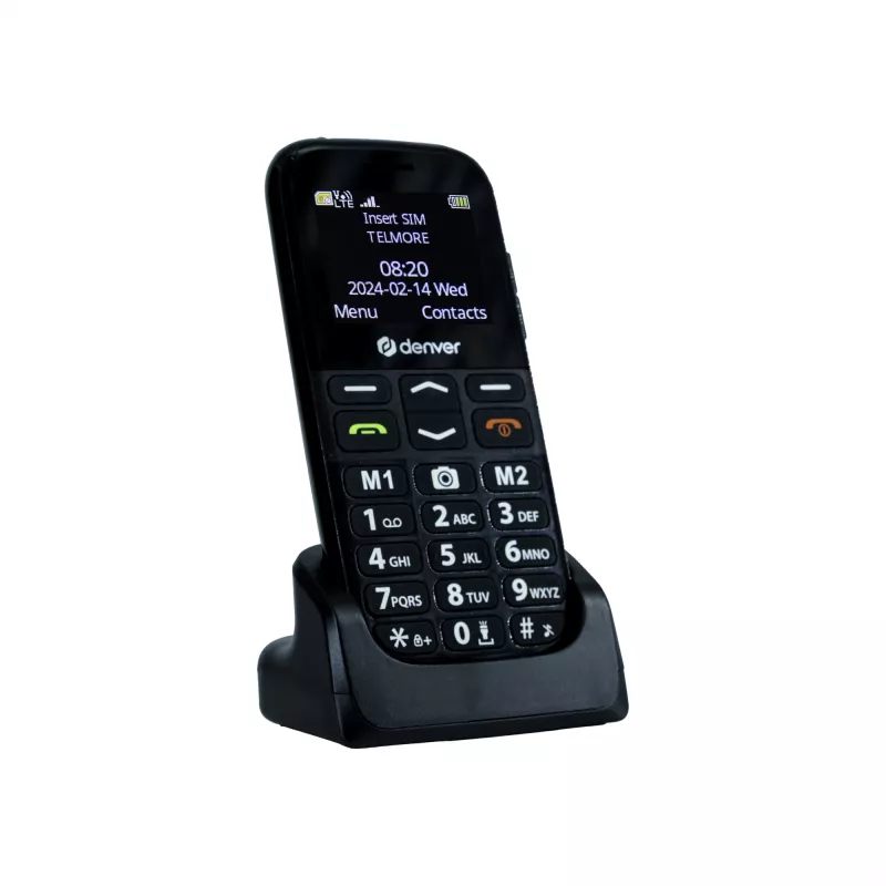 Mobiiltelefon DENVER BAS-18500MEB 1.77 tolli Dual SIM, 2G, 128x160, 800 mAh, Must