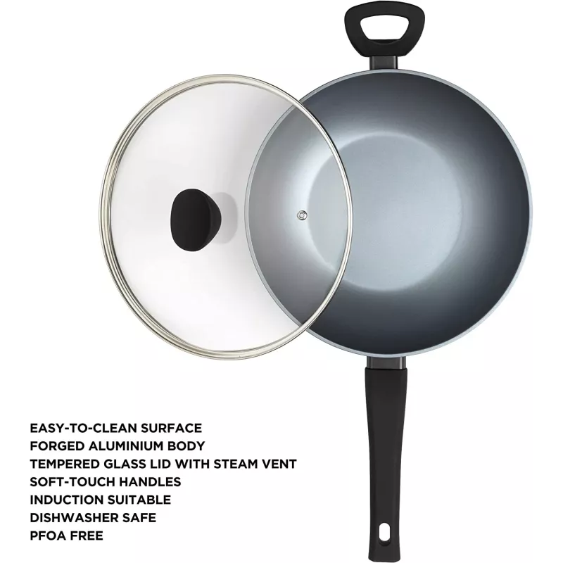 Wok Russell Hobbs RH01709EU 28 cm Pearlised, non-stick cooking pan