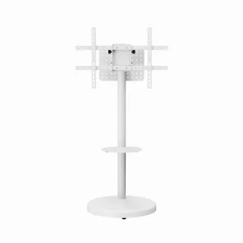 Põranda-TV-alus GEMBIRD TVS-86TR-01-W 37–86-tollistele teleritele, valge, pööratav ja kallutatav, VESA 200x200–600x400, max koormus 50 kg