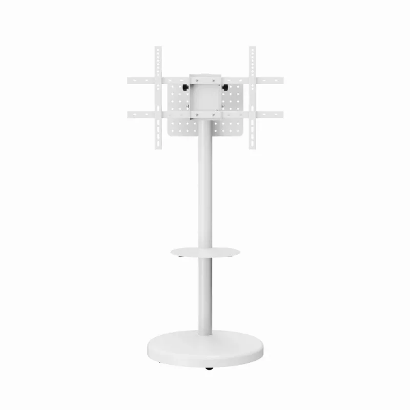Põranda-TV-alus GEMBIRD TVS-86TR-01-W 37–86-tollistele teleritele, valge, pööratav ja kallutatav, VESA 200x200–600x400, max koormus 50 kg