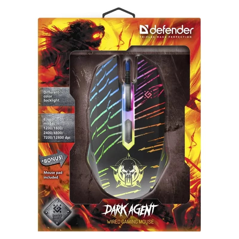 Hiir Defender DARK AGENT GM-590L USB Type-A
