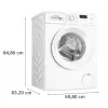 Eestlaetav pesumasin Bosch WGE02201PL — 8 kg, 1200 p/min, 55 L trummel, LED-ekraan, inverter