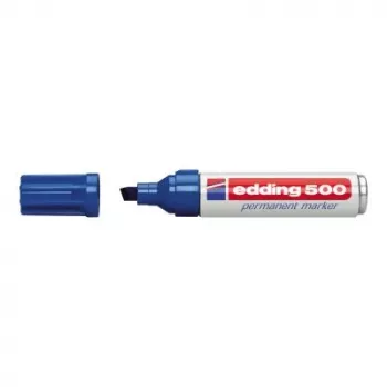 Püsiv marker Edding 500 peitliotsaga sinine