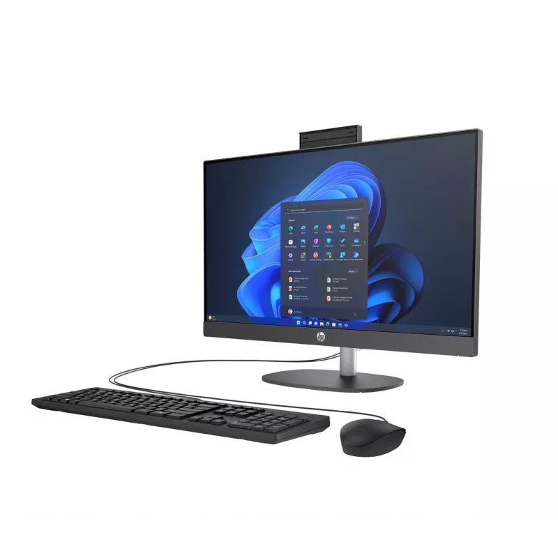 Kõik-ühes arvuti HP ProOne 240 G10 23,8-tolline FHD IPS, Intel Core Ultra 7 155U, 16GB DDR5 5600, 512GB NVMe, Intel UHD, 5MP privaatsuskaamera, Windows 11 Pro
