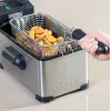 Taurus Fry 3 Single fritüür — 3 liitrit õli, 2000 W, roostevaba teras, reguleeritav termostaat 150–190 °C