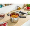 Survekeedupott Tefal SECURE TRENDY 6L roostevabast terasest aurutuskorviga, induktsiooniga ühilduv