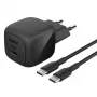 USB-C laadija Belkin BOOSTCHARGE 45W PD PPS – kompaktne 45W USB-C PD PPS toiteadapter