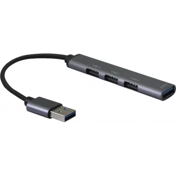 USB-jaotur helos HUB 4in1 USB-A 3.0 3x USB-A 2.0 pordiga