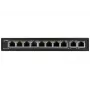 PULSAR SG108 võrgulüliti Gigabit Ethernet (10/100/1000) Power over Ethernet (PoE) Must