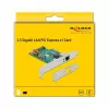 PCI Express x1 kaart DeLOCK RTL8125 2.5 Gigabit LAN PoE+
