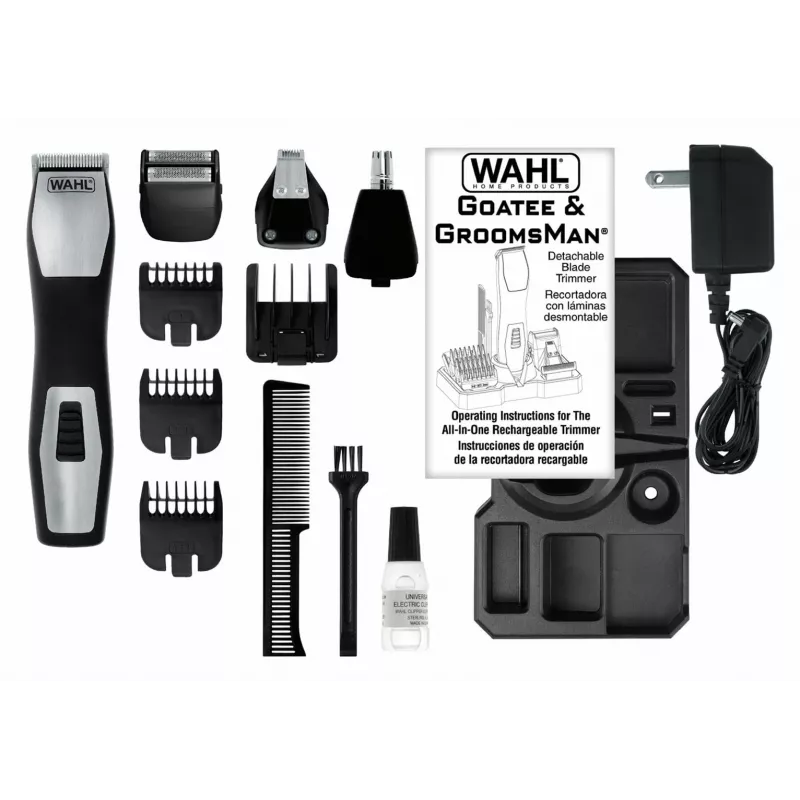 Trimmer Wahl GroomsMan Pro aku must roostevaba teras 0,7 mm 3 cm