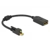 DisplayPort-kaabel DeLOCK 62638 Mini DisplayPort 0,25 m Must