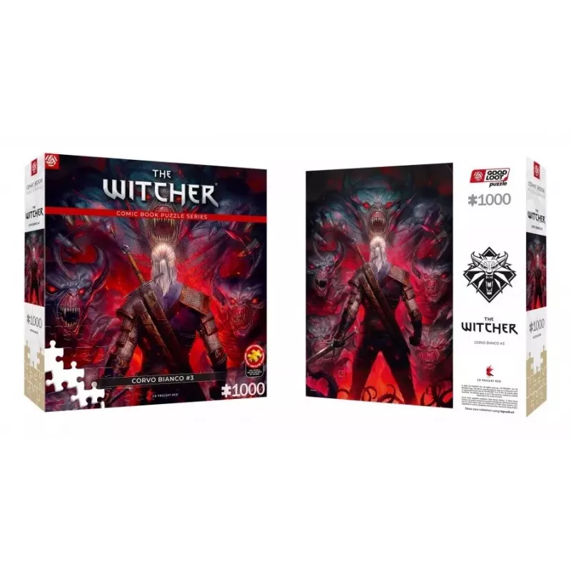 Good Loot koomiksipusle: The Witcher (Wiedźmin) Corvo Valge, 1000 tükki