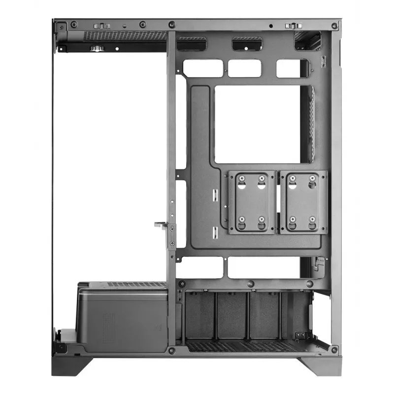 TACENS Mars Gaming MCPRISMA Midi Tower PC korpus, must, karastatud klaas, toetab ATX/Micro-ATX/Mini-ITX, 2x3,5-tollised + 2x2,5-tollised sahtlid