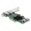 DeLOCK PCI Express x4 kaart 2 x USB 5 Gbps Type-A 2 x sisemine USB