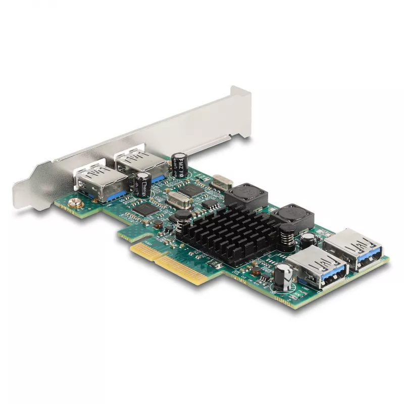 DeLOCK PCI Express x4 kaart 2 x USB 5 Gbps Type-A 2 x sisemine USB