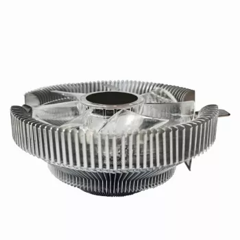 Õhujahuti Gembird CPU-HURACAN-X40 — 90 mm ventilaator, 800–1600 RPM, LGA 775 tugi, läbipaistev