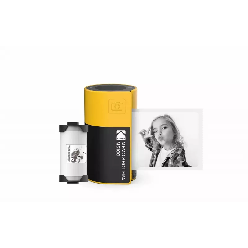 Kodak MemoShot Era MS100 fotoprinter 68.58 x 45.72 mm must kollane
