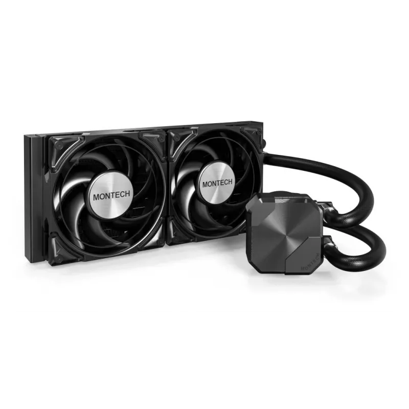 Montech HyperFlow Silent 240 protsessor Kõik-ühes vedelikjahuti 12 cm Must 1 tk