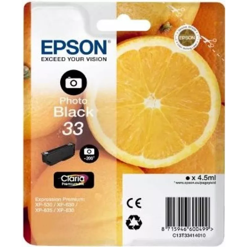 Epson oranžs C13T33414010 tindipadrun 1 tk Originaal Fototintmust