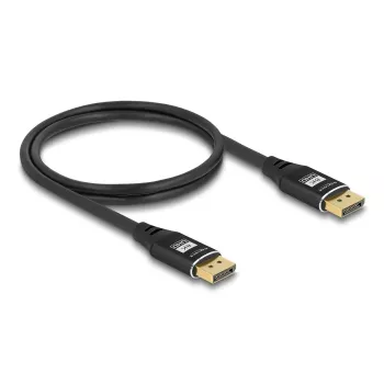 DeLOCK DisplayPort-kaabel 8K 60 Hz 3 m Must Metallist
