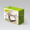 Nõuderest Maestro MR-1025-38-Must, eraldiseisev metallrest, 38 cm lai, must